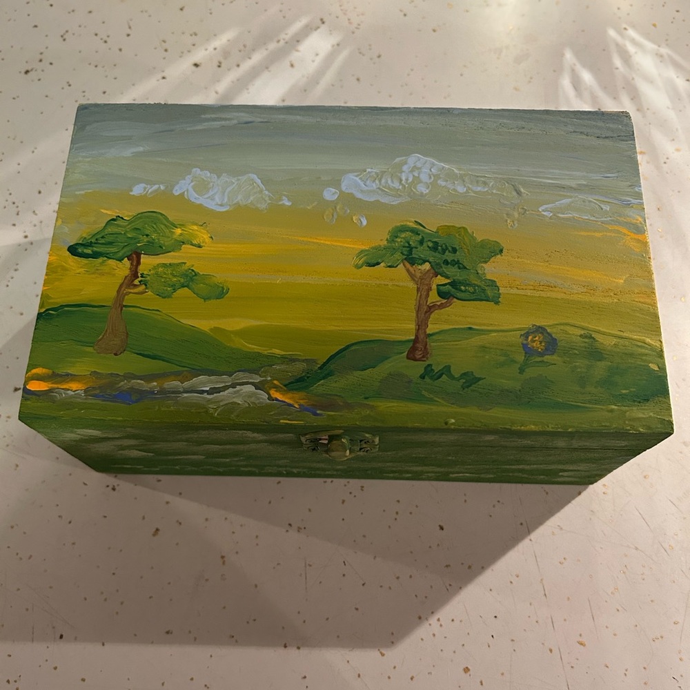 Hand painted box